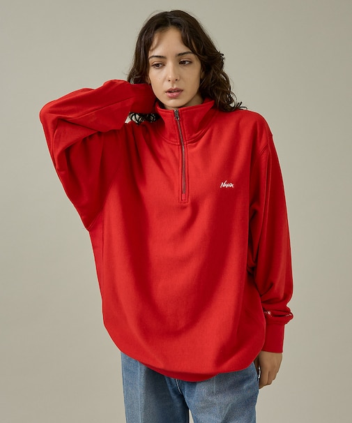 【NANGA/ナンガ】DRY MIX TERRY HALF ZIP SWEAT/