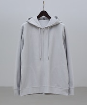 ダブルジャージ 鹿の子 ジップパーカー