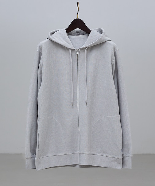 ダブルジャージ 鹿の子 ジップパーカー