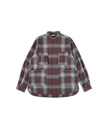 【NANGA/ナンガ】FADE TARTAN CHECK CAMP SHIRT/