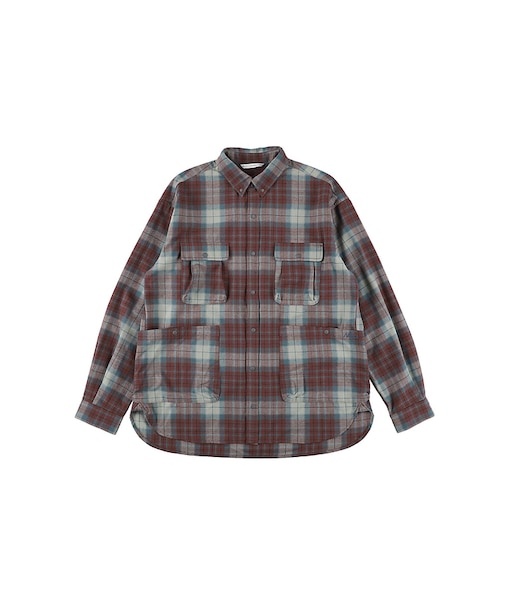 【NANGA/ナンガ】FADE TARTAN CHECK CAMP SHIRT/