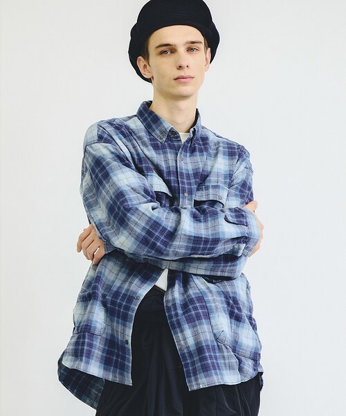 NANGA/ナンガ】OMBRE CHECK W PX BOX SHIRT/ワー｜アバハウスの通販
