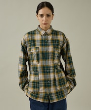 【NANGA/ナンガ】FADE TARTAN CHECK CAMP SHIRT/