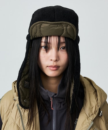 【TAION / タイオン】ミリタリー ダウンキャップ/リバーシブル/パイロット