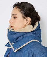 【TAION / タイオン】ミリタリー リバーシブル ダウンネックウォーマー/リ