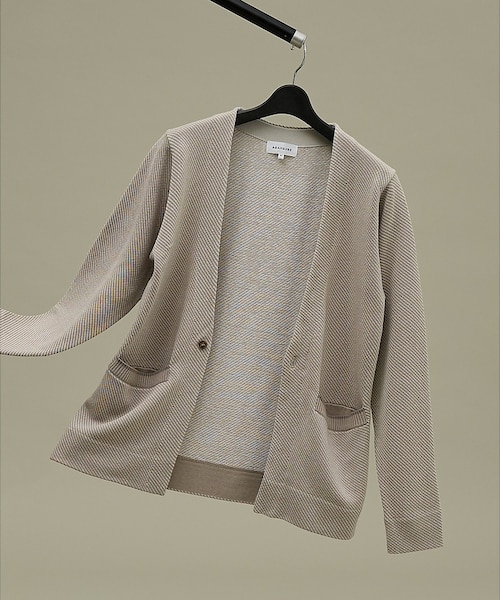 アバハウス（ABAHOUSE）/バイアスジャガード 1ボタン カーディガン バイアスジャガード 1ボタン カーディガン｜アバハウスの通販｜&mall