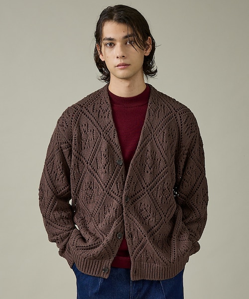 PENDLETON｜ペンドルトン　ハーディング柄カーディガン　モコモコ生地　古着 PENDLETON｜ペンドルトン ハーディング柄カーディガン モコモコ