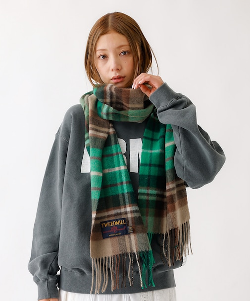 【TWEEDMILL / ツイードミル】Lambswool Scarf  / ラ