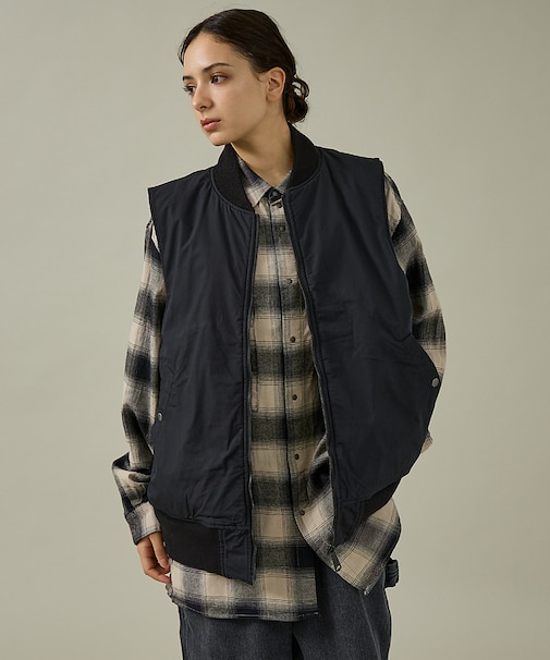 【MADE IN STANDARD】 BLACK MA-1 VEST REVER