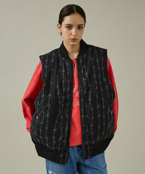 【MADE IN STANDARD】PRINTED MA-1 VEST REVE