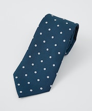 【ウォッシャブル】ドットヘリンボン ネクタイ
