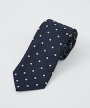 【ウォッシャブル】ドットヘリンボン ネクタイ