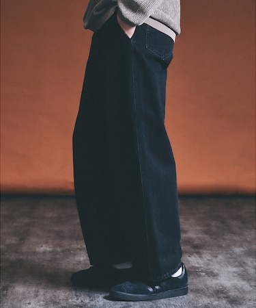 【ウォッシュ加工】12.5oz デニム パンツ / カーブデニム