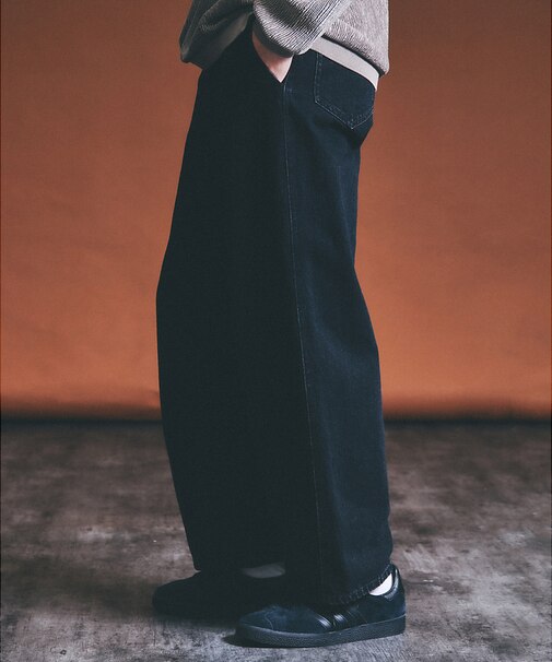 【ウォッシュ加工】12.5oz デニム パンツ / カーブデニム