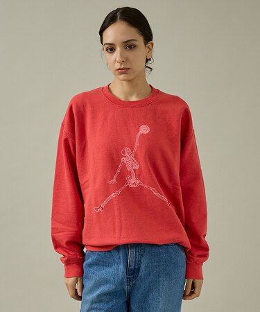 【THRIFTY LOOK 】JUMP SKULL CREW SWEAT/ユーズ