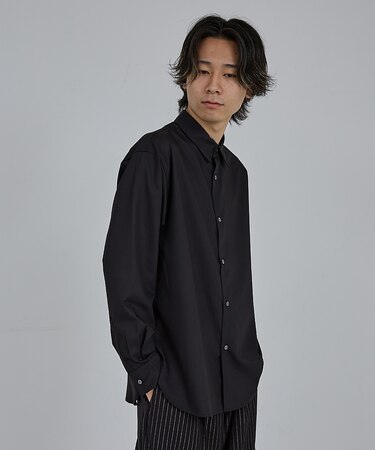 【AH ABAHOUSE】ルーズフィット ロングスリーブシャツ