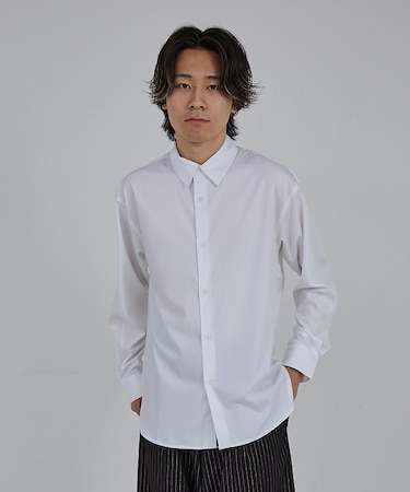 【AH ABAHOUSE】ルーズフィット ロングスリーブシャツ