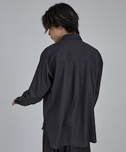 【AH ABAHOUSE】ルーズフィット ロングスリーブシャツ