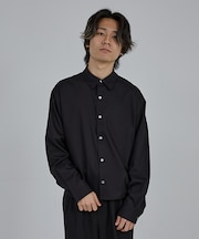 【AH ABAHOUSE】 ロングスリーブ クロップドシャツ