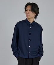 【AH ABAHOUSE】 ロングスリーブ クロップドシャツ