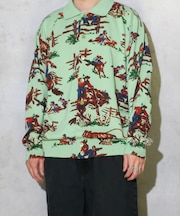 【TOWNCRAFT 】PRINTED POLO CARDIGAN/ポロカーディ