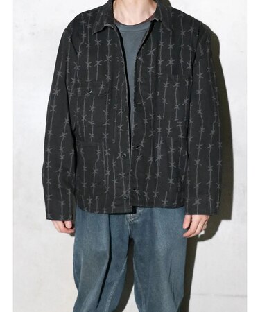 【PENNY‘S】PRINTED ENGINEER SHORT JACKET/ミ