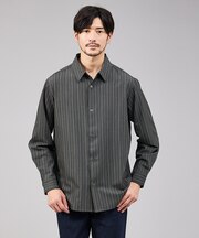 【定番】レギュラーカラーストライプシャツ