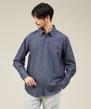 【定番】レギュラーカラーストライプシャツ