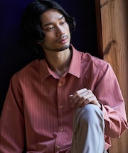 【定番】レギュラーカラーストライプシャツ