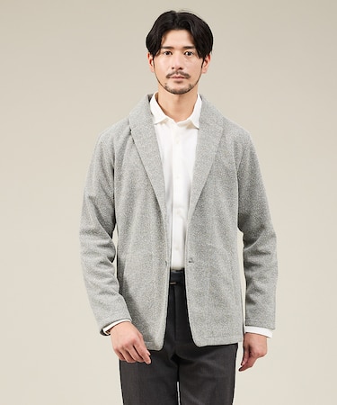 ブークレ ボンディング ショールブルゾン / ストレッチ / 保温性