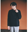 アイレットベロア　クルーネック長袖Tシャツ
