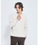 アイレットベロア　クルーネック長袖Tシャツ