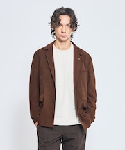 綾スウェード ストレッチ ジャケット