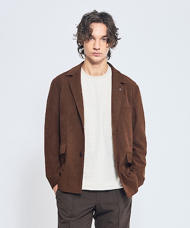 綾スウェード ストレッチ ジャケット