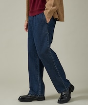 【DICKIES / ディッキーズ】TCツイル/デニム ワイドストレートパンツ（