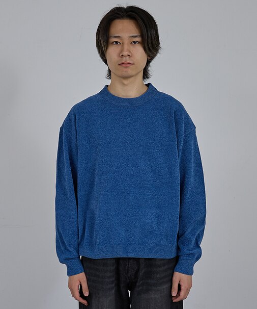 【AH ABAHOUSE】ハイゲージモール クルーネックニット