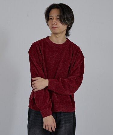 【AH ABAHOUSE】ハイゲージモール クルーネックニット