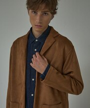 【セットアップ対応】ネオスエード ジャケット カーディガン / ダンボールニット