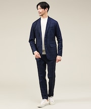 【新型/上下2点セット】ポンチ セットアップ/スーツ ジャケット＆スラックス