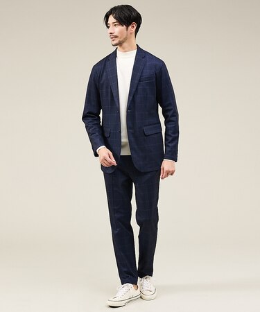 【新型/上下2点セット】ポンチ セットアップ/スーツ ジャケット＆スラックス