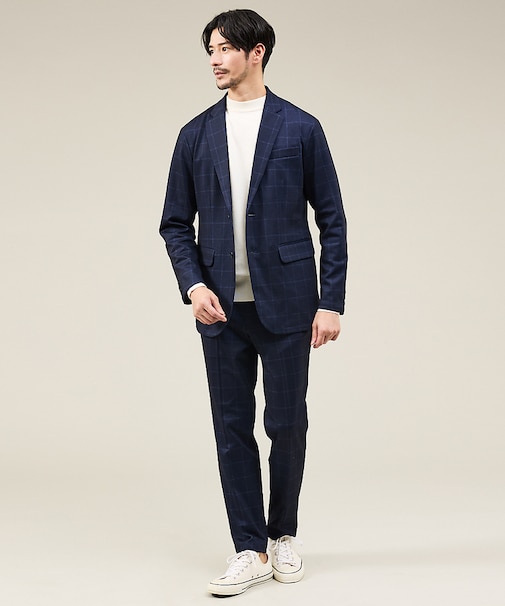 【新型/上下2点セット】ポンチ セットアップ/スーツ ジャケット＆スラックス