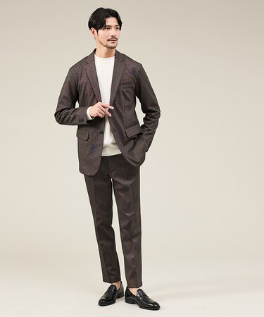 【新型/上下2点セット】ポンチ セットアップ/スーツ ジャケット＆スラックス