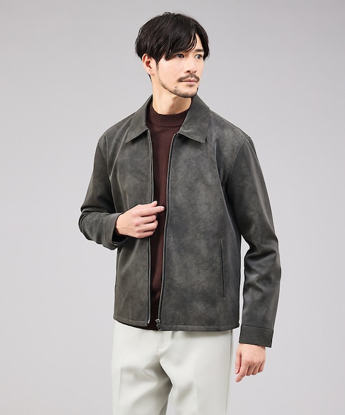 Calf Leather ミニマル シングル ライダースジャケット｜フリークス