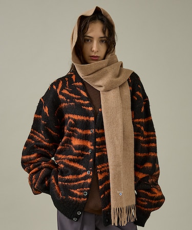 【PENNEYS/ぺニーズ】TIGER PATTERN SHAGGY CARDI