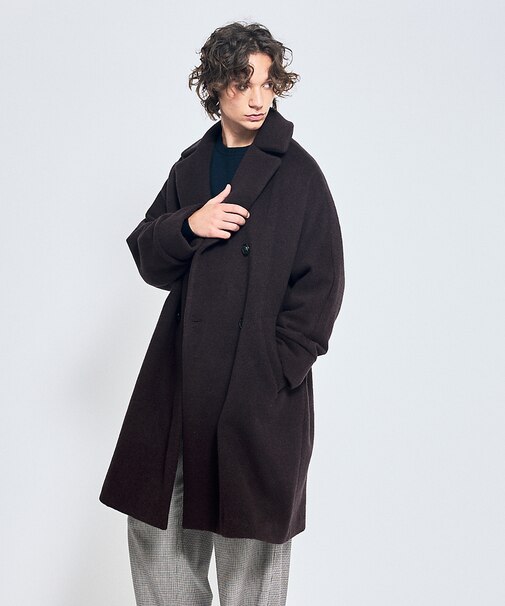 【TICCA/ティッカ】別注 ウール テントコート / チェスターコート