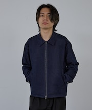 【AH ABAHOUSE】クロップド ダブルジップアップブルゾン