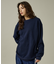 【SEABEES / シービス】KNIT & SEWN CREW NECK L/
