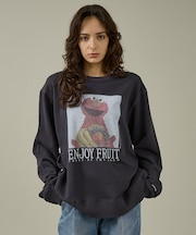 【FRUIT OF THE LOOM】ロングスリーブ甘編み裏毛3/ELMO/ユニ