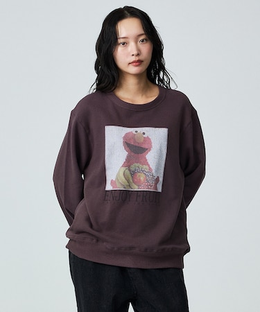 【FRUIT OF THE LOOM】ロングスリーブ甘編み裏毛3/ELMO/ユニ