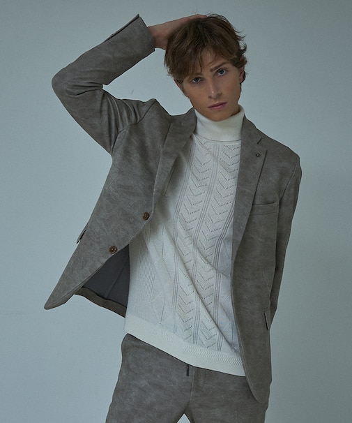 【セットアップ対応】Down Fabric フェードスエード ジャケット / F